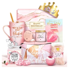 Jumway Not A Day Over Fabulous Mug Gifts Set- Birthday Gifts for Women - Funny Birthday Gift Ideas for Her,Friends, Coworkers, Her, Wife, Mom, Daughter