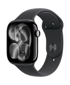 Apple Watch Series 11 [GPS 46mm] Smartwatch with Jet Black Aluminum Case with Sport Band - M/L. Sleep Score, Fitness Tracker, Health Monitoring, Always-On