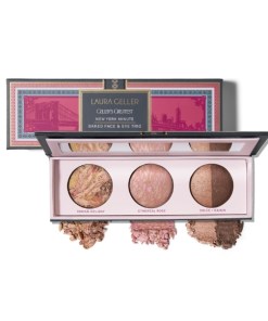 LAURA GELLER NEW YORK Geller's Greatest New York Minute Face & Eye Palette - Includes Blush, Bronzer and Eyeshadow Duo - Travel-Friendly Makeup