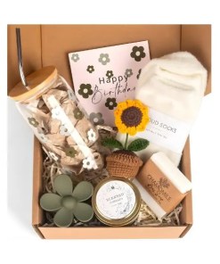 AUOVKOCA Self Care Gifts Baskets - Thoughtful Birthday Gift For Moms