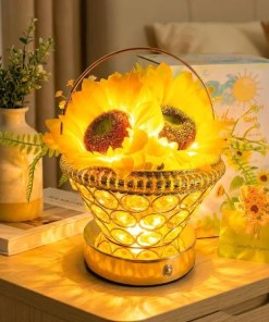 Pearl Sunflower Lamp – with 3-Color Touch Control - For Co-workers
