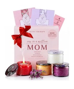 Scented Candle Set - 4 Candles & 2 Sachets - Mother's Day Gift