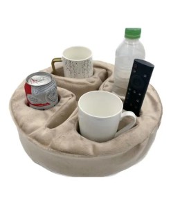 Xchouxer Couch and Bed Cup Holder Pillow - Cozy Gift