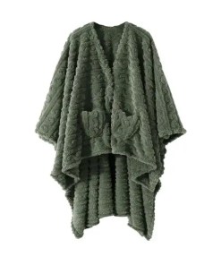 Wearable Blanket Sherpa Fleece Shawl Blanket - Cozy Gift