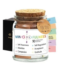 Mindfulness Affirmation Jar - Meditation Cards - Mindful Moments