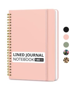 Taja Lined Spiral Journal Notebook (A5) – Learning & Hobbies Gift