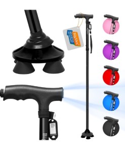 BigAlex Folding Walking Cane with LED Light – “For Grand Parents"