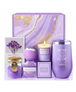 LE CADEAU - Lavender Spa Gift Basket Set