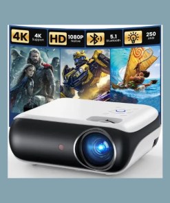 HAPPRUN Bluetooth Mini Projector - Compatible with Smartphone