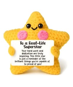 Crochet Star Congratulations Gift - Gift "For Superstars"