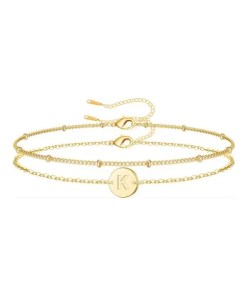 18K Gold Plated Letter Bracelet - Thoughtful Gift For Her
