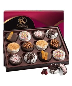 Easter Chocolate Covered Sandwich Cookies, Cream Basket - For Her