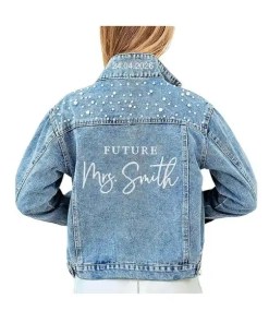 Noni Personalized Denim Jacket - Bachelorette Gift For Her
