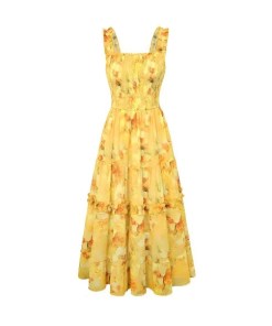 SCARLET DARKNESS Floral Dress - Beautiful Gift For Easter